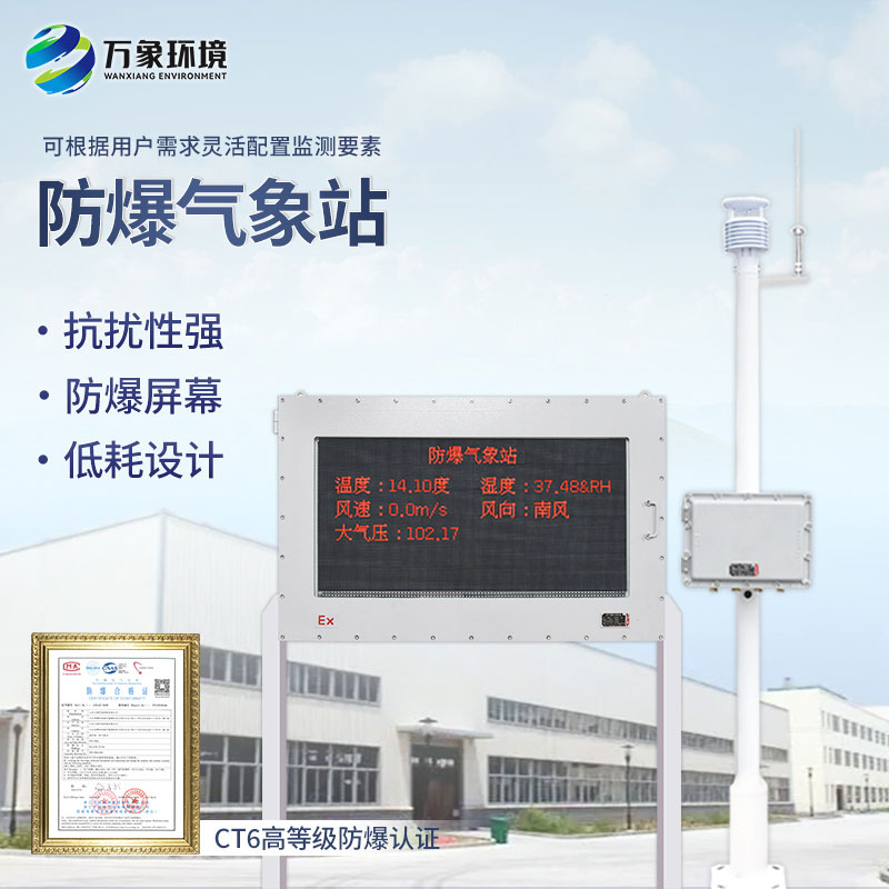防爆型氣象站——危化品場所監測氣象少不了它